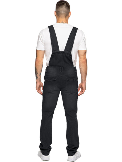 EZD390 Copy of Enzo | Designer Mens Fashionable Denim Overall Dungarees  | Enzo Designer Menswear ENZO RAWDENIM