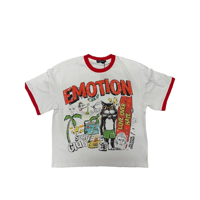 Mixed Emotion - Surf Club Tee - White