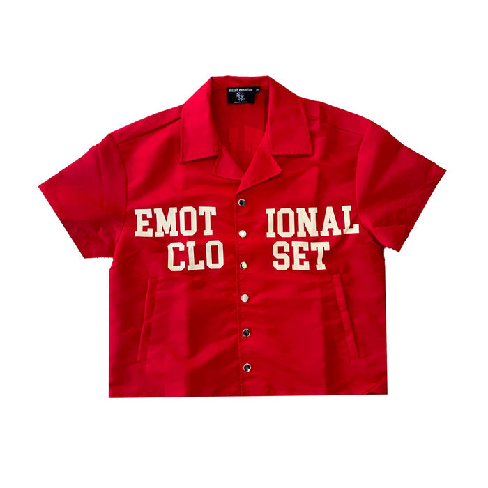 Mixed Emotion- Backyard Nylon Shirt - Red - Clique Apparel