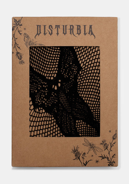 Morlit Moth Detail Fishnet Tights