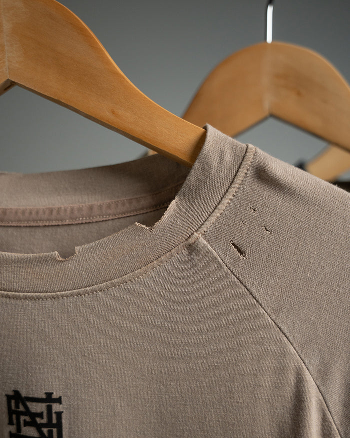 MOTO CROP TEE - EARTH