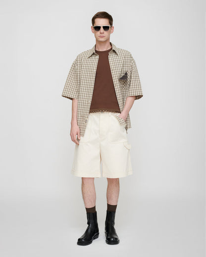 Nahui - Shirt - Creme/Grey