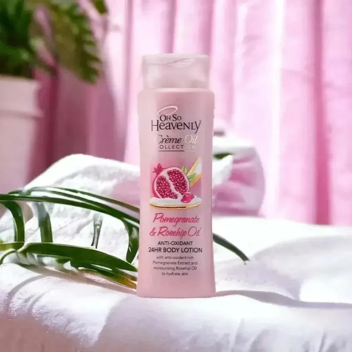 Oh So Heavenly Crème Oil Collection Pomegranate & Rosehip Oil Body Lotion 375ml moisturizing skin care