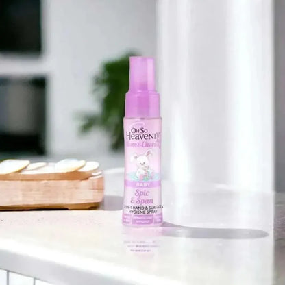 Oh So Heavenly Spic & Span alcohol-free hand and surface spray for baby hygiene