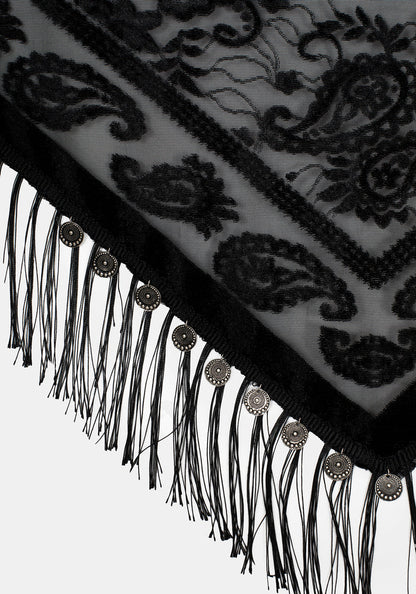 Opulent Coin Devore Scarf