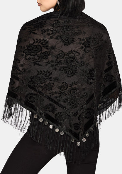 Opulent Coin Devore Scarf