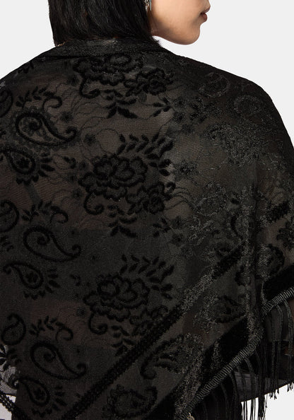 Opulent Coin Devore Scarf