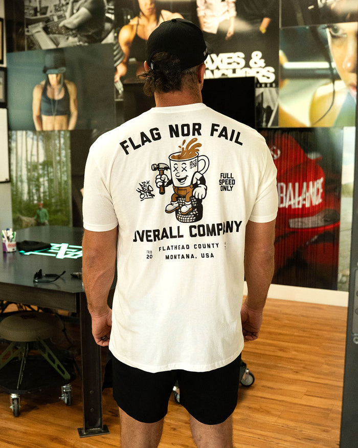 OVERALL SUPPLY  TEE - WHITE