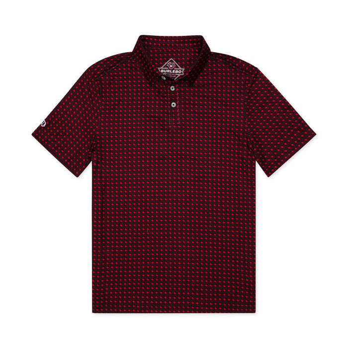 Performance Polo - Texas - Black & Red