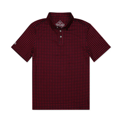 Performance Polo - Texas - Black & Red