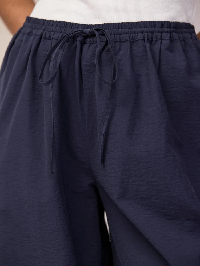 Navy Balloon Trousers