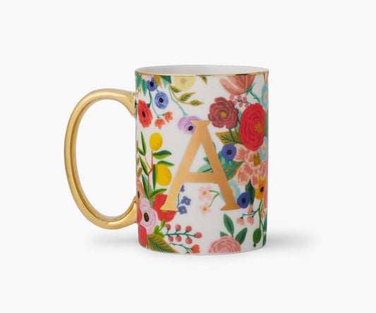 Rifle Paper Mugs Porcelain Monogram