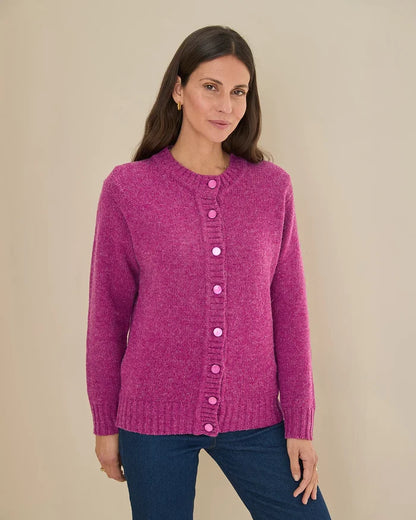 Shetland Cardigans - Mulberry