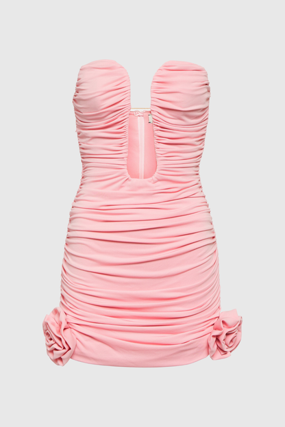 Skye Ruch Flower Cutout Mini Dress