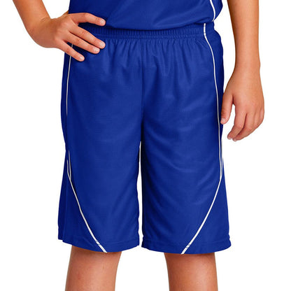 Sport-Tek Youth PosiCharge Mesh Reversible Spliced Shorts