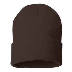 "Sportsman - 12" Solid Cuffed Beanie"