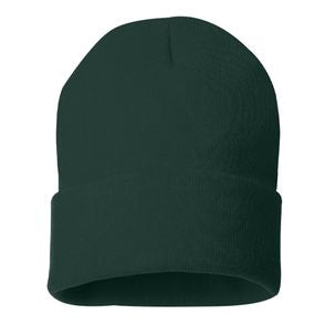 "Sportsman - 12" Solid Cuffed Beanie"