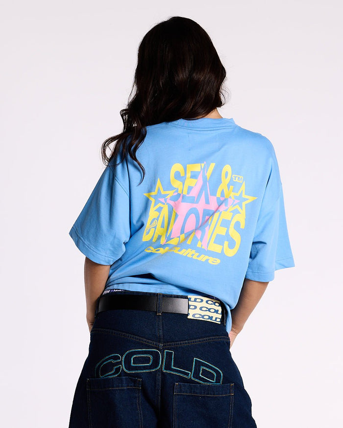 SWEET CALORIES TEE VISTA BLUE - COLD CULTURE #woman