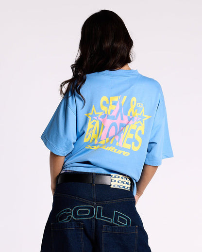SWEET CALORIES TEE VISTA BLUE - COLD CULTURE #woman