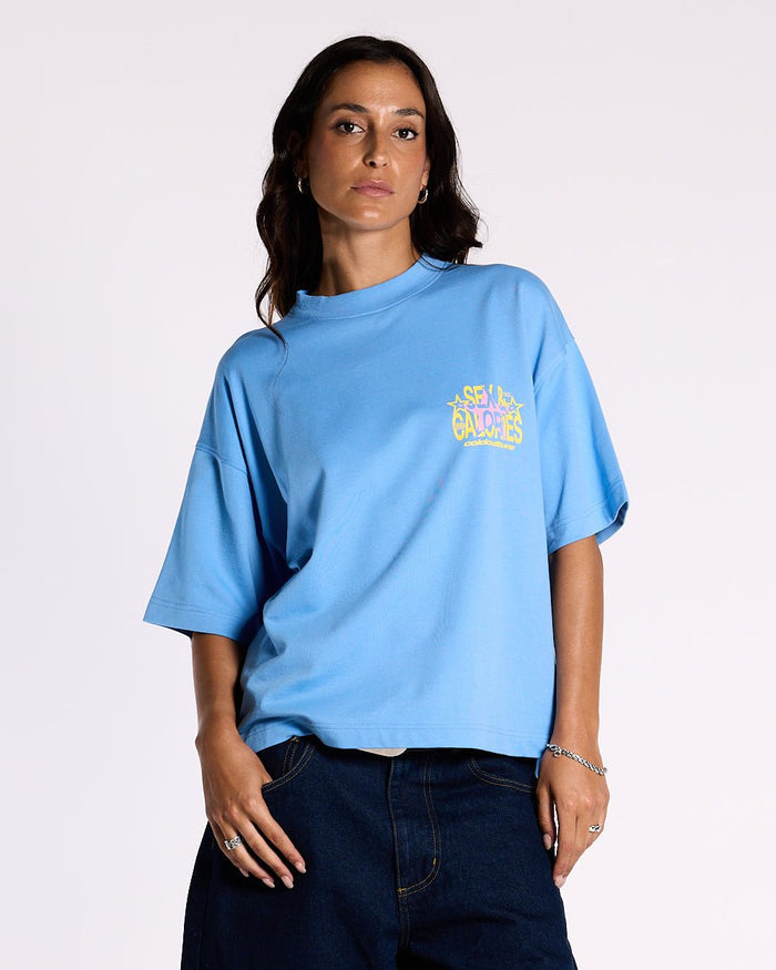 SWEET CALORIES TEE VISTA BLUE - COLD CULTURE #woman