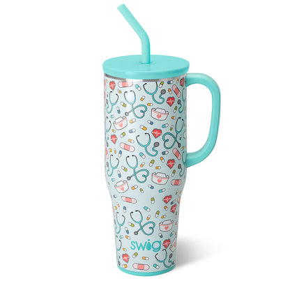Swig MEGA MUG W/ HANDLE LID STRAW (Multiple Patterns)
