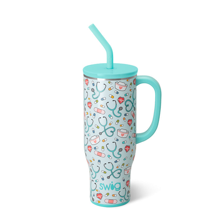 Swig MEGA MUG W/ HANDLE LID STRAW (Multiple Patterns)