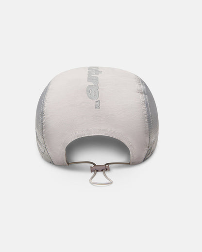 TEK CAP LIGHT GREY - light grey nylon cap, back view - Cold Culture