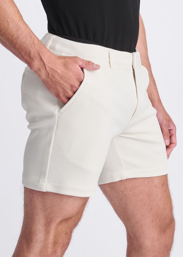TEXTURED STRETCH KNIT CHINO SHORTS