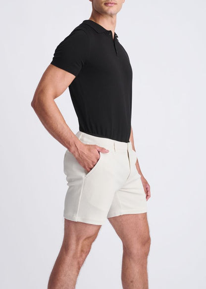 TEXTURED STRETCH KNIT CHINO SHORTS