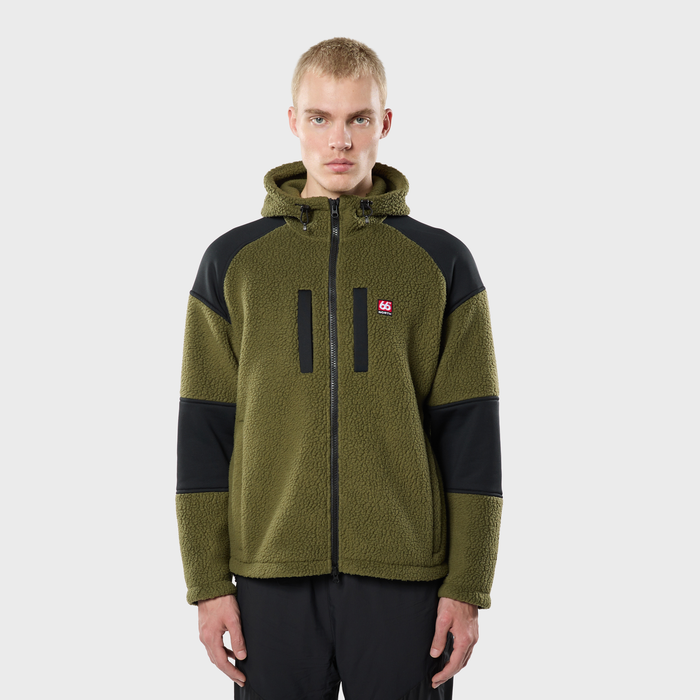 Tindur Shearling Zipped Hoodie