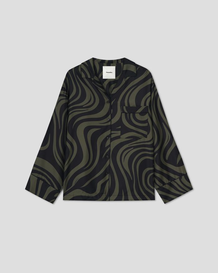 Tinsley - Relaxed shirt - Midnight Green Swirl