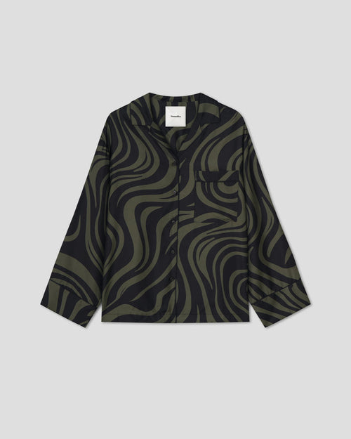 Tinsley - Relaxed shirt - Midnight Green Swirl