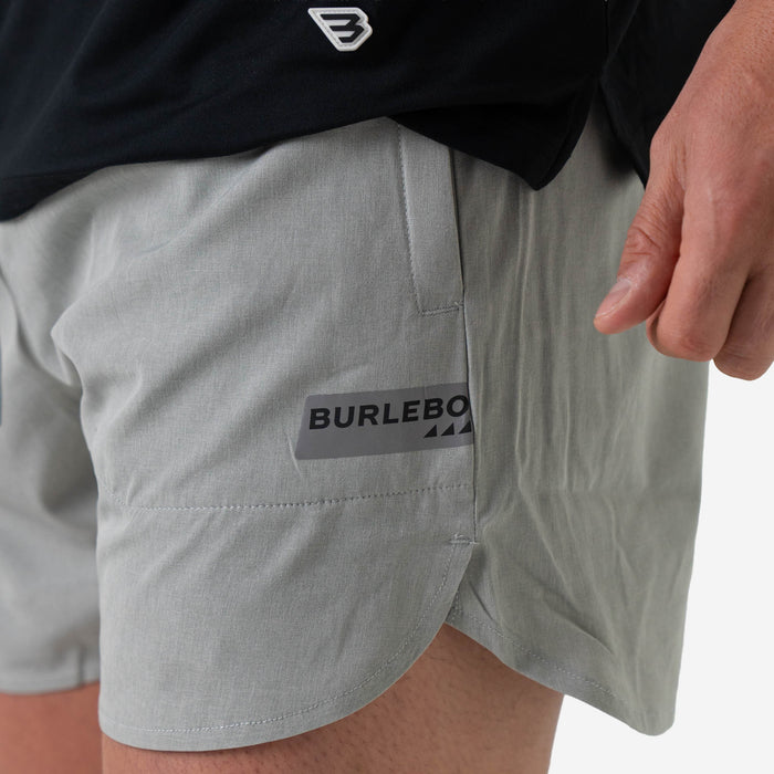 Training Short - Heather Light Grey