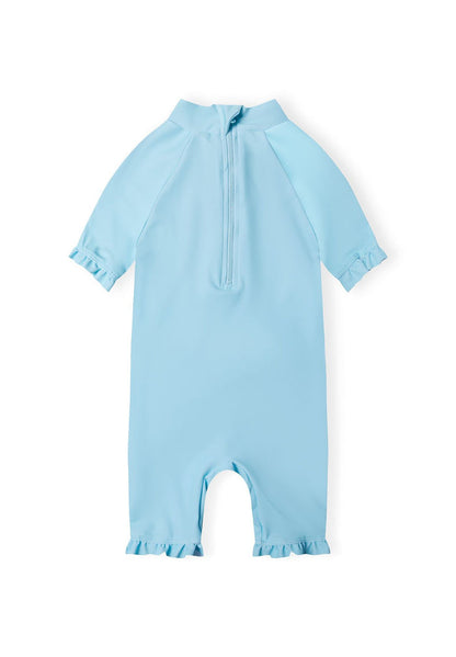Rash Suit and Hat Set, Unicorn Print, Light Blue - 4