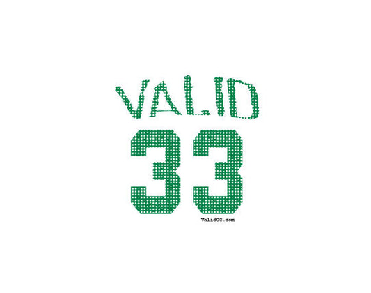 Valid 33 Green Sticker #52