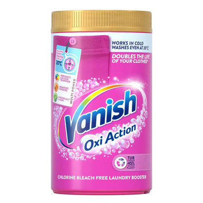 Vanish Gold Oxi Action Laundry Booster and Stain Remover Powder for Colours 1.9 kg | Removes Tough Stains Even at 20°C | Keeps Colours Bright | Safe on Everyday Fabrics - Shoppers-kart.com