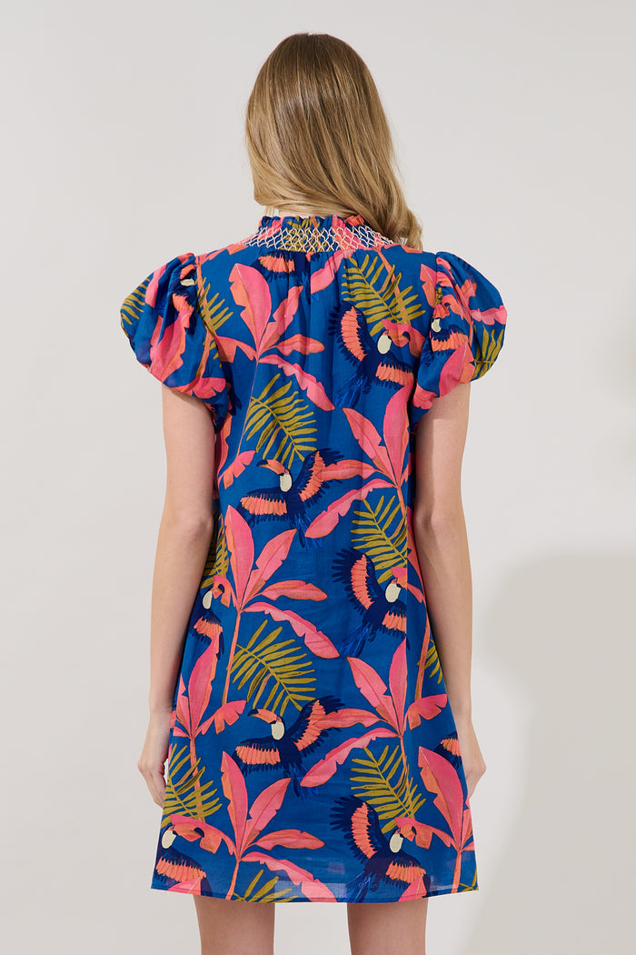 Vermina Shift Mini Dress Tropical