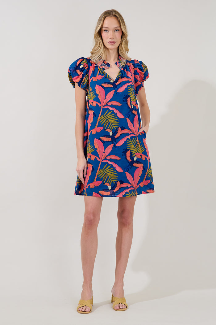 Vermina Shift Mini Dress Tropical