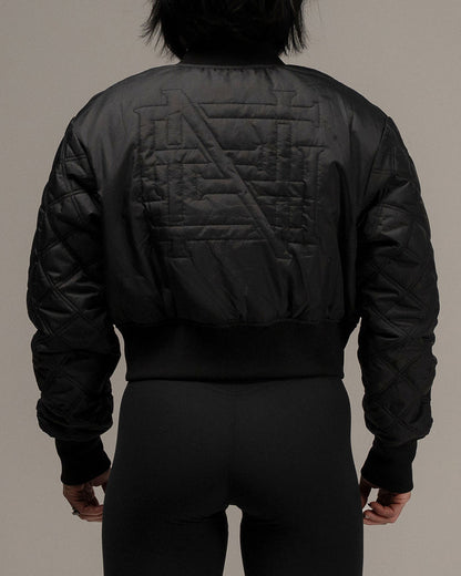 WOMEN'S BOMBER JACKET - BLACK