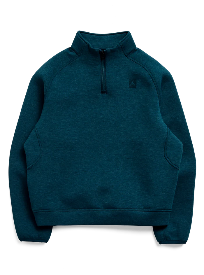 Product image of Women's Burton SpaceCloud 1/4 Zip Top[Variant:Atlantic Teal Heather]