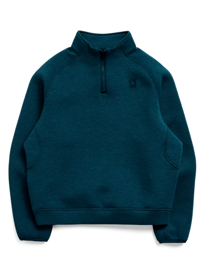 Product image of Women's Burton SpaceCloud 1/4 Zip Top[Variant:Atlantic Teal Heather]