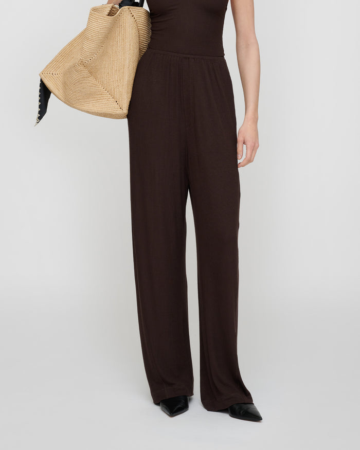 Zoela - Pants - Dark Brown