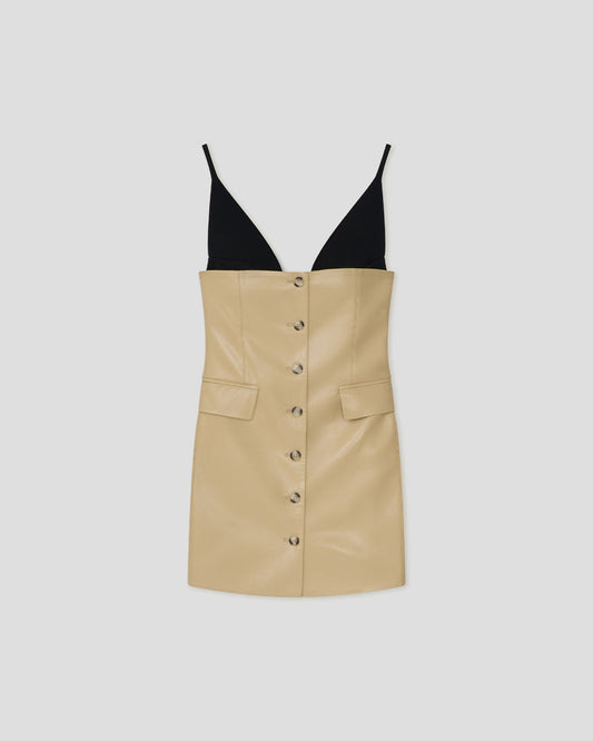 Zyana - Okobor ™ mini dress - Wax Yellow/Black