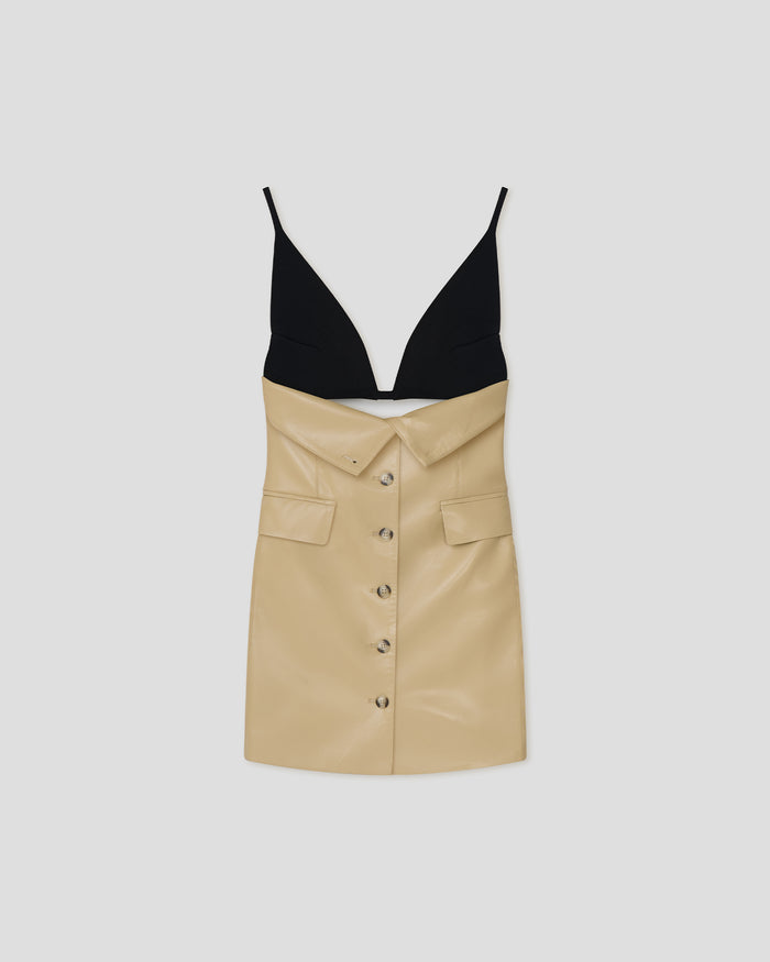 Zyana - Okobor ™ mini dress - Wax Yellow/Black
